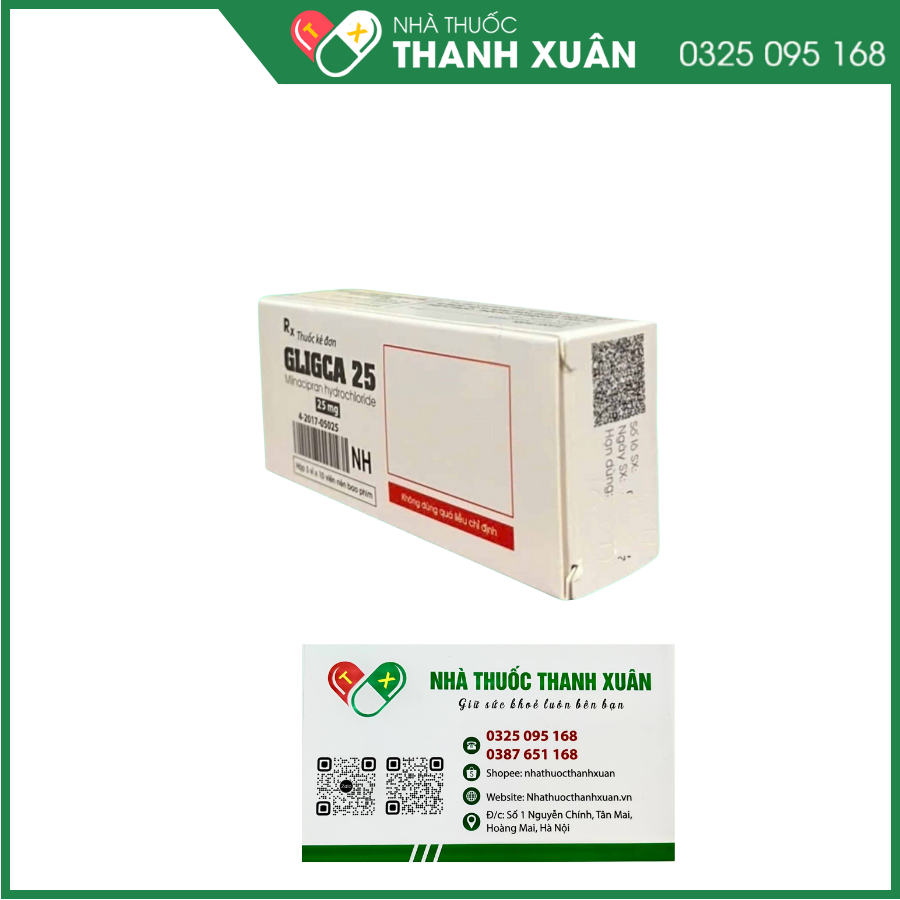 Gligca 25 điều trị bệnh đau cơ xơ hóa